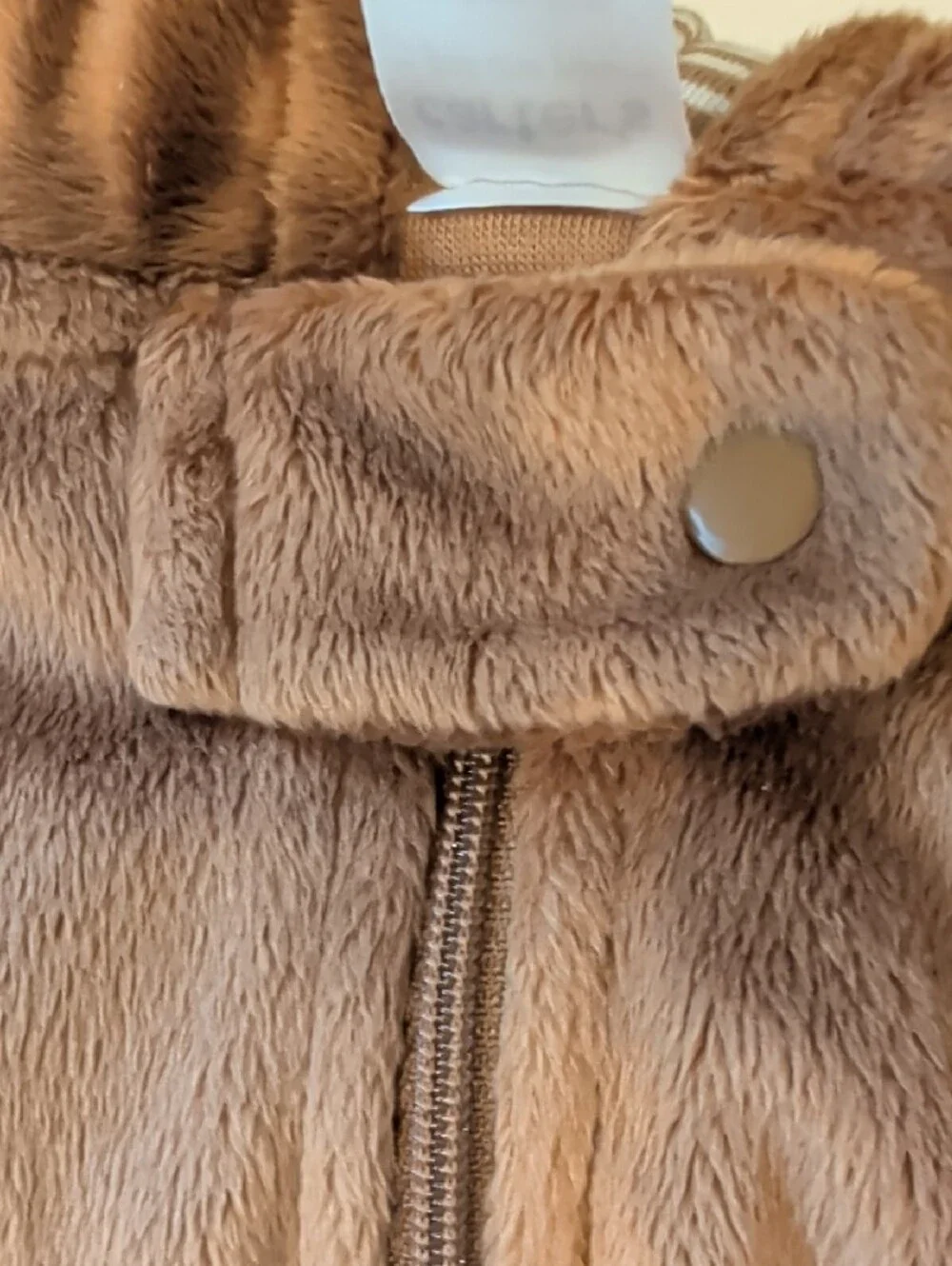 Carter's Brown Plush Footed One-Piece